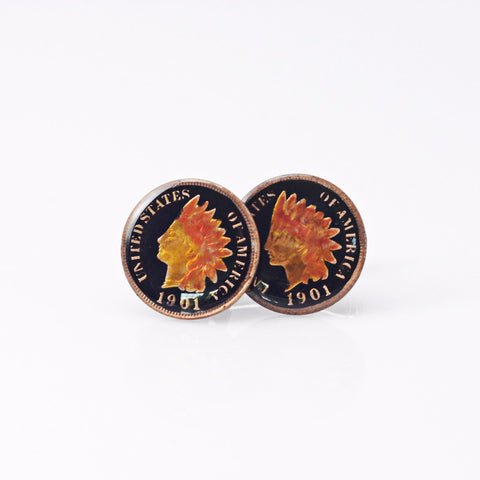 Painted Coin Cufflinks