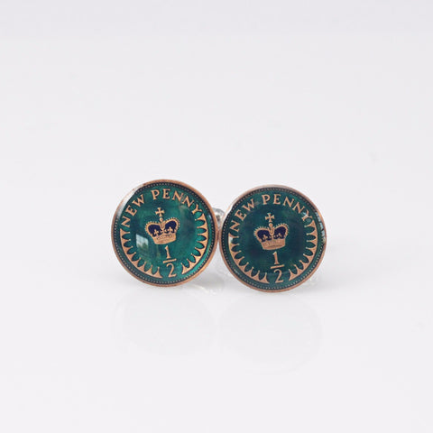 Painted Coin Cufflinks