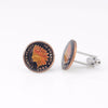 Painted Coin Cufflinks