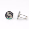 Painted Coin Cufflinks